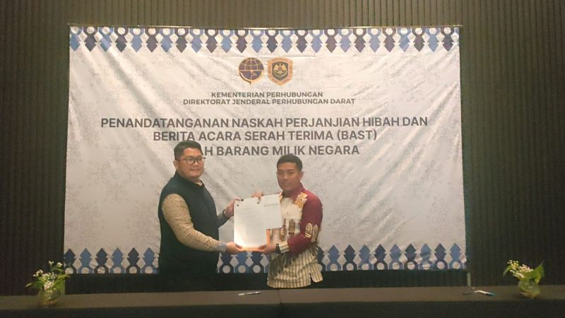 Penandatanganan Naskah Perjanjian Hibah dan Berita Acara Serah Terima (BAST) Hibah Barang Milik Nega