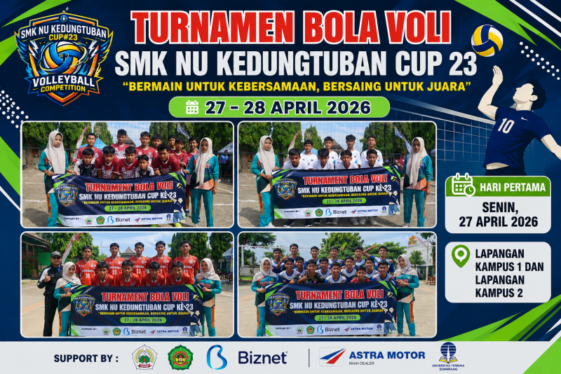 TURNAMEN BOLA VOLI SMK NU KEDUNGTUBAN CUP 23 HARI PERTAMA 