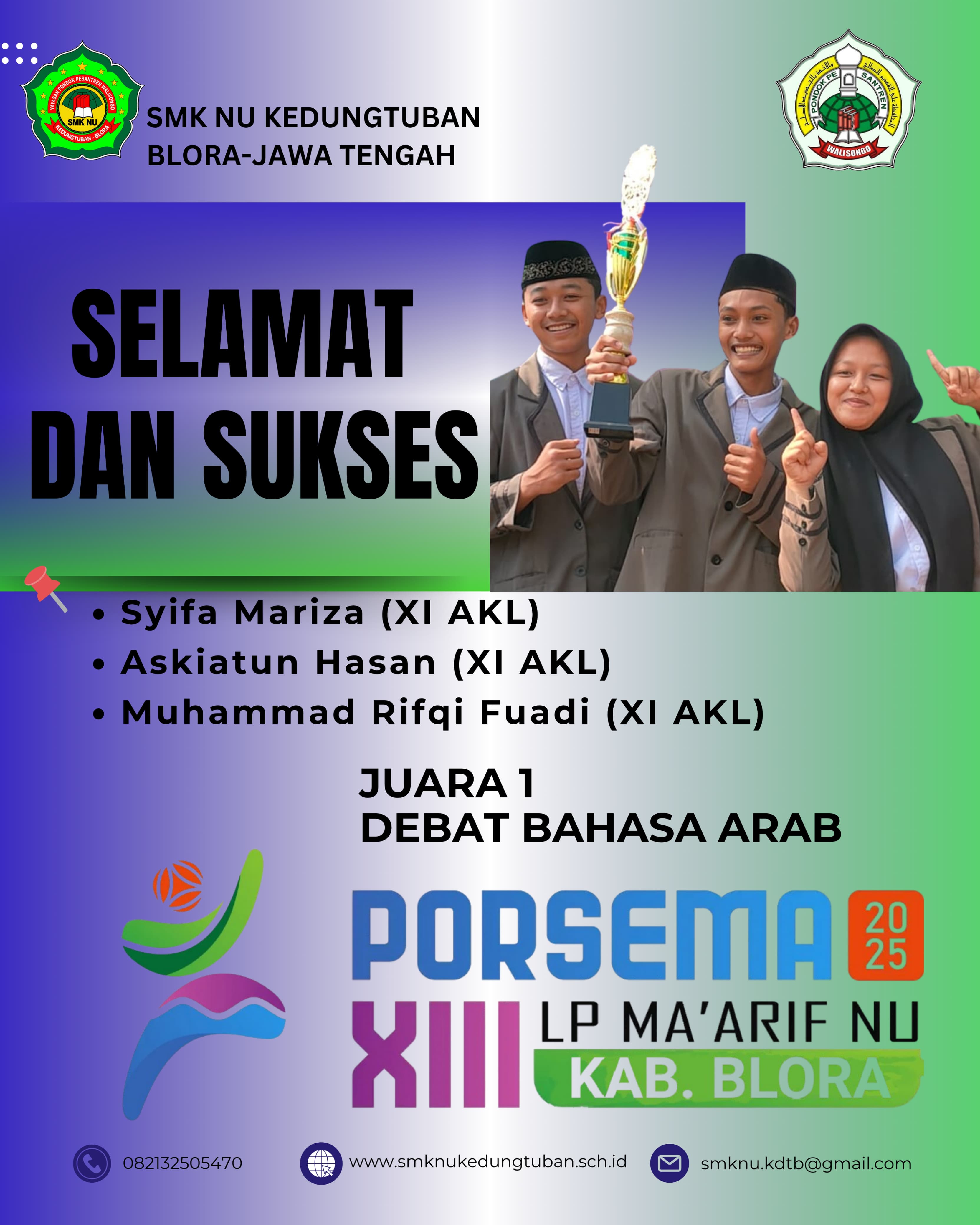 JUARA 1 DEBAT BAHASA ARAB
