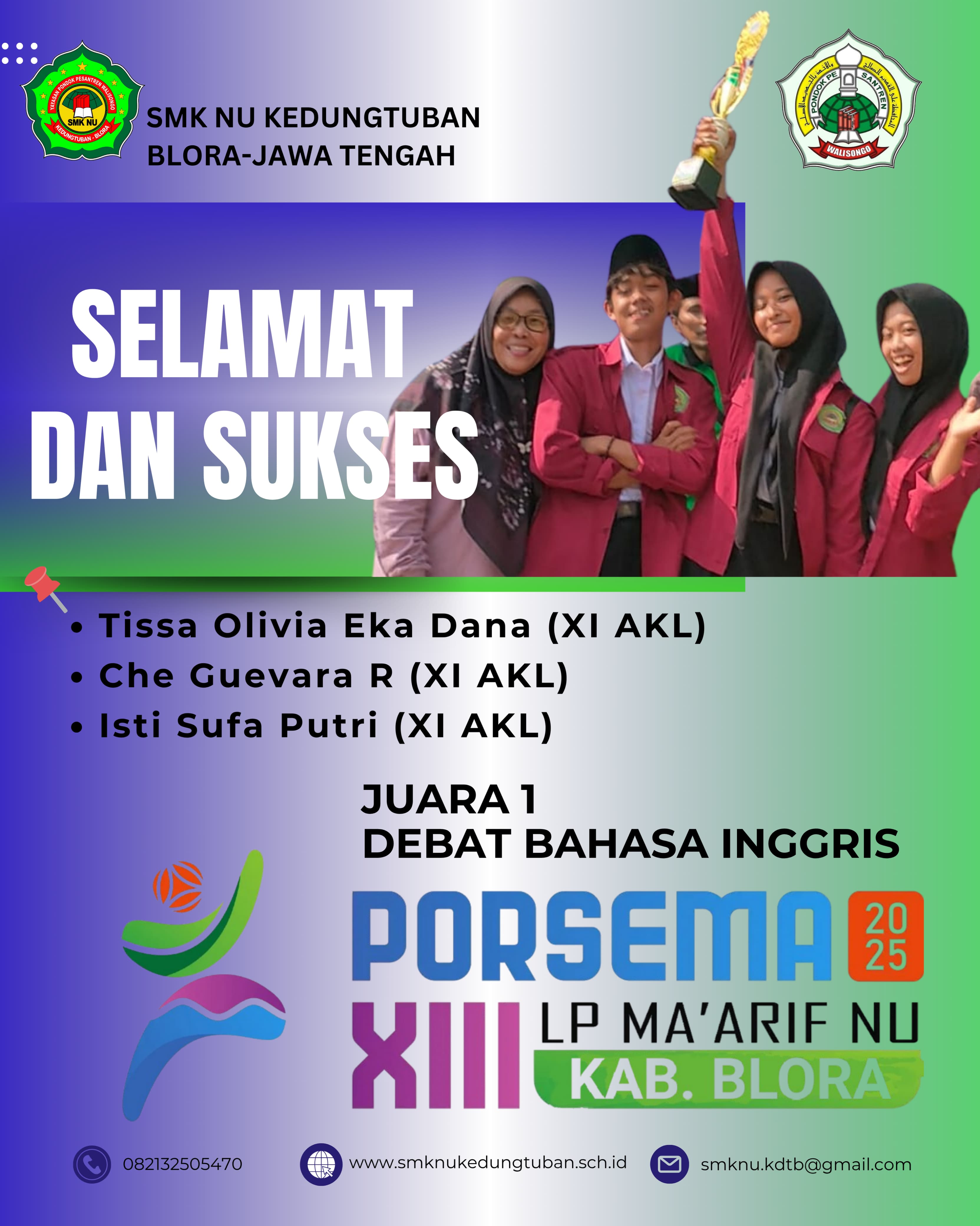 JUARA 1 DEBAT BAHASA INGGRIS