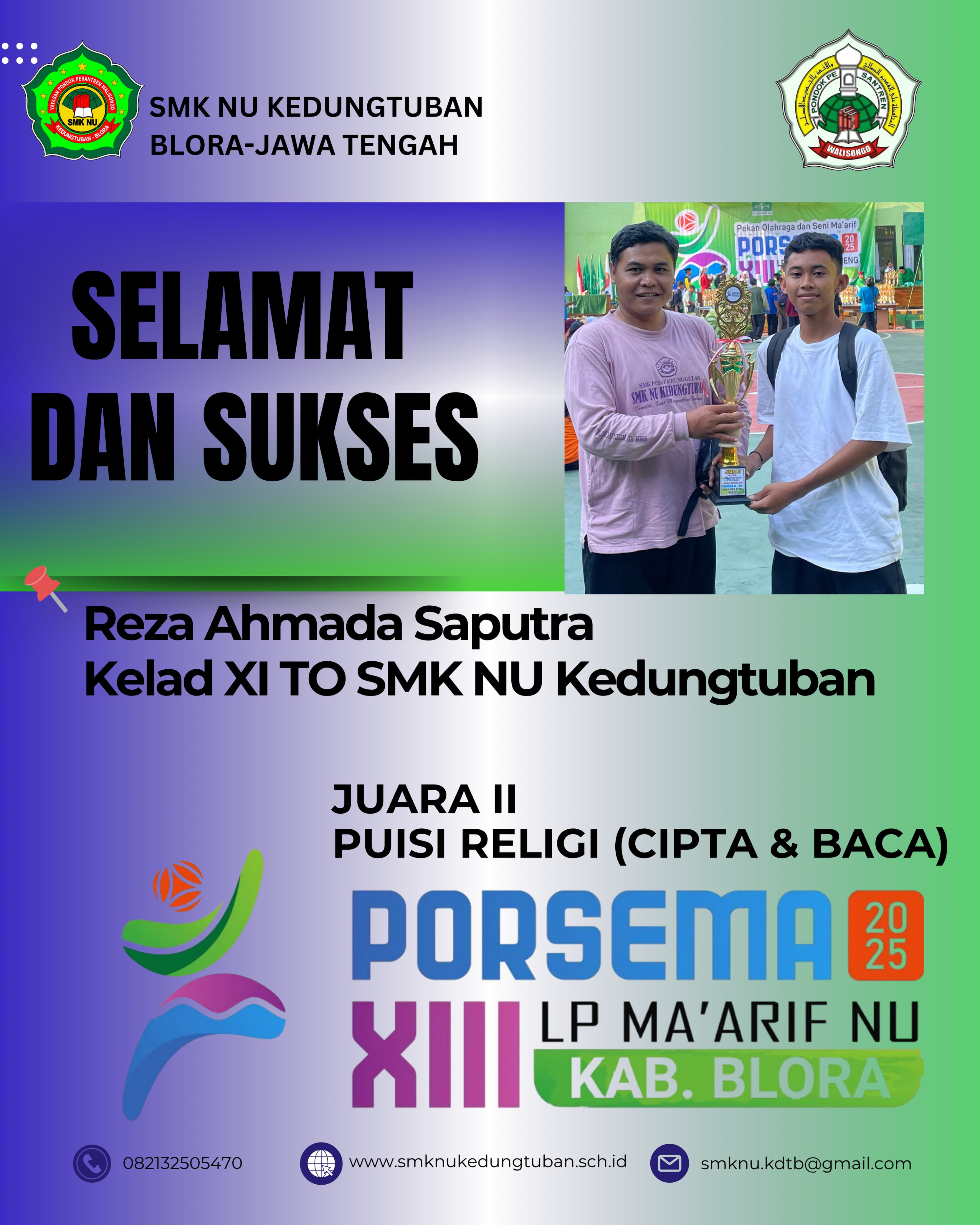 JUARA 2 PUISI RELIGI (CIPTA & BACA)