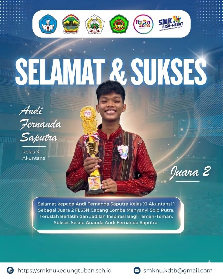 Juara 2 FLS3N Kab. Blora Cabang Lomba Menyanyi Solo Putra 